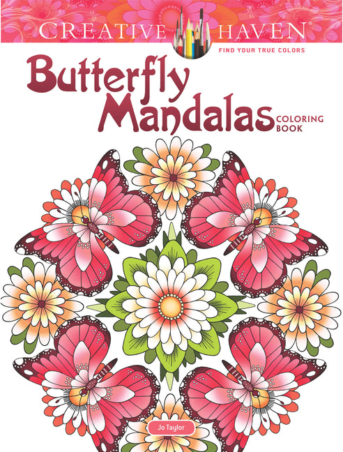 Creative Haven Butterfly Mandalas Coloring Book