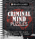 Brain Games - Criminal Mind Puzzles: Crime-Themed Brain Teasers Visual, Verbal, Memory & Logic Puzzles Spiral Bound Activity Book for Adults & Teens