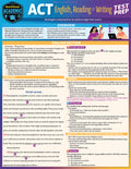 ACT English, Reading & Writing Test Prep: A Quickstudy Laminated Reference Guide (First Edition, New)