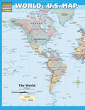 World & U.S. Map: A Quickstudy Laminated Refefence Tool
